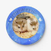 Hammyville - Cute Robo Hamster Blessing Papieren Bordje (Voorkant)