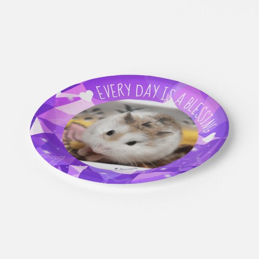 Hammyville - Cute Robo Hamster Blessing Papieren Bordje (Gekanteld)