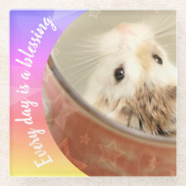 Hammyville - Cute Robo Hamster Glazen Onderzetter