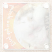 Hammyville - Cute Robo Hamster Glazen Onderzetter (Achterkant)