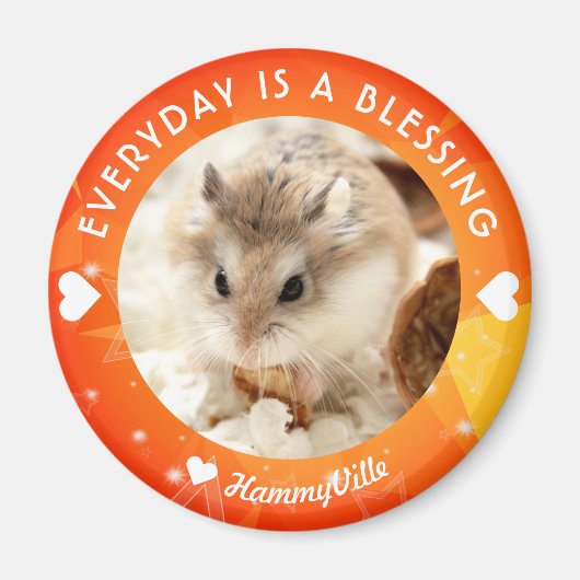 Hammyville - Cute Robo Hamster Magneet (Voorkant)