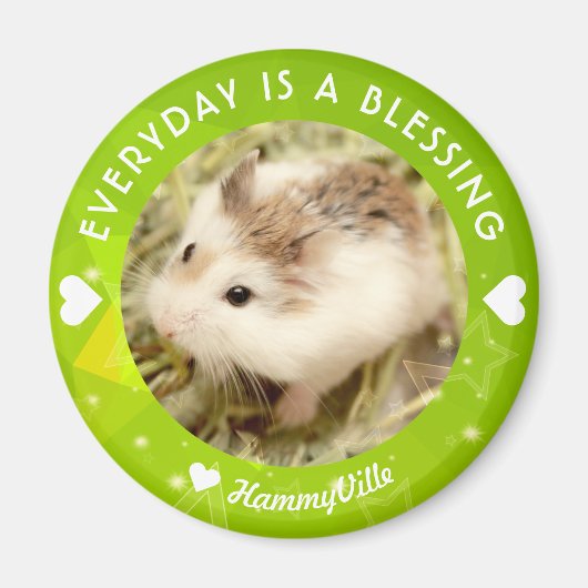 Hammyville - Cute Robo Hamster Magneet (Voorkant)