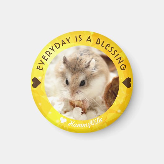 Hammyville - Cute Robo Hamster Magneet (Voorkant)