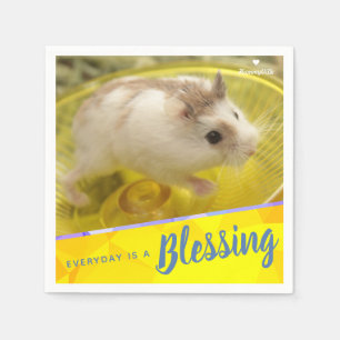 Hammyville - Cute White Robo Hamsters Blessing Servetten