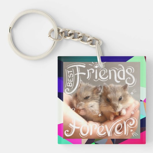 Hammyville - Hamster Best Friends Forever Sleutelhanger (Voorkant)