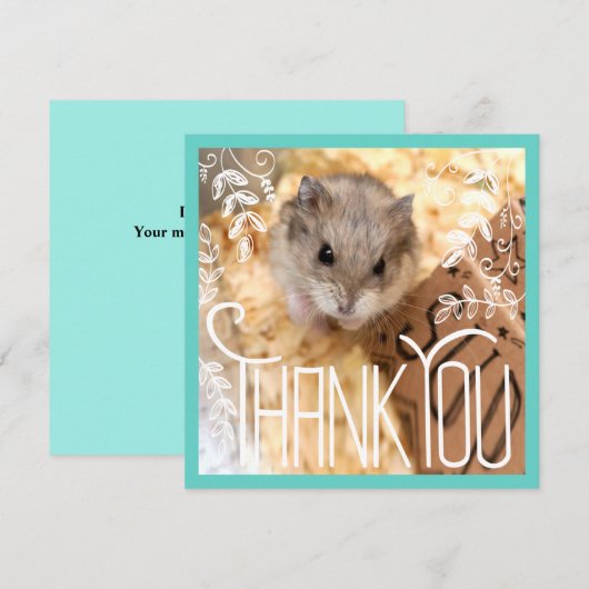 Hammyville - Hamster Dank je (Voorkant / Achterkant)