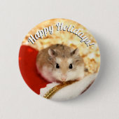 Hammyville - Hamster Holiday Ronde Button 5,7 Cm (Voorkant)