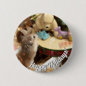 Hammyville - Hamster Holiday Ronde Button 5,7 Cm (Voorkant)