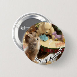 Hammyville - Hamster Holiday Ronde Button 5,7 Cm