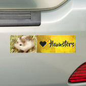 Hammyville - I Love Hamster Bumpersticker (Op auto)