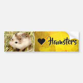 Hammyville - I Love Hamster Bumpersticker