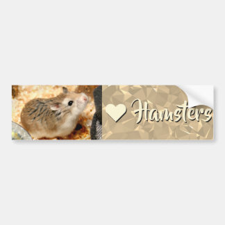 Hammyville - I Love Hamster Bumpersticker