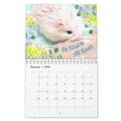 Hammyville - Motivation Cute Hamster met Flowers Kalender (Feb 2026)