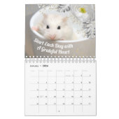 Hammyville - Motivation Cute Hamster met Flowers Kalender (Jan 2026)
