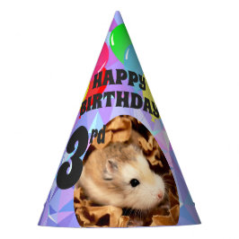 Hammyville - Paarse Pareltjes van de Cute Hamster Feesthoedjes