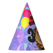 Hammyville - Paarse Pareltjes van de Cute Hamster Feesthoedjes (Links)