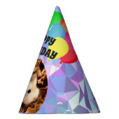 Hammyville - Paarse Pareltjes van de Cute Hamster Feesthoedjes (Rechts)