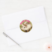 Hammyville - Schattigee Hamster Goed Werk Ronde Sticker (Envelop)