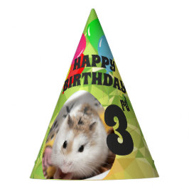 Hammyville - Schattigee Hamster Lime Groene Parelt Feesthoedjes