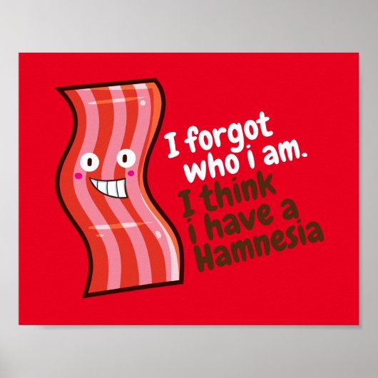 Hamnesia T-Shirt Poster (Voorkant)