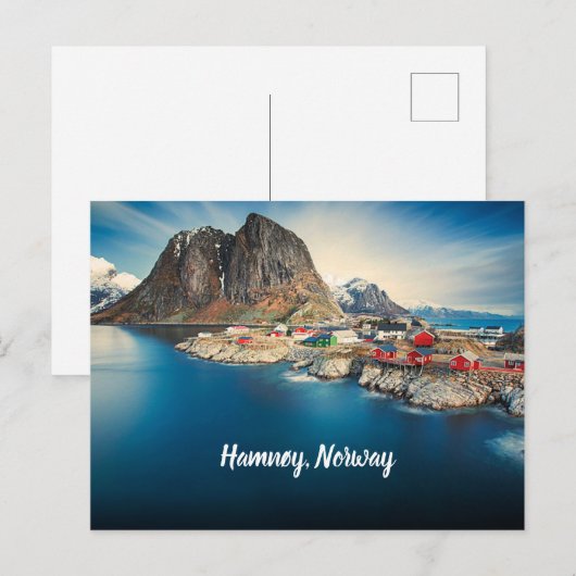 Hamnøy Noorwegen gestilized Briefkaart (Voorkant / Achterkant)