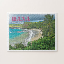 Hamoa Beach, Hana Maui briefkaart printpuzzel Legpuzzel