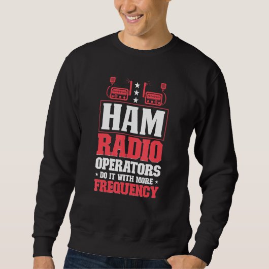 Hamoradio Radioamateur Radiosignaal Trui (Voorkant)