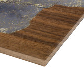 Hamotzie Shabbat Challah Zwart Goud Hout Glas Snijplank (Hoek)