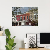 Hampden Rowhouse - groot Poster (Thuiskantoor)