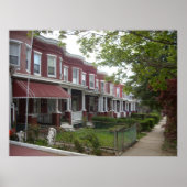 Hampden Rowhouses Poster (Voorkant)