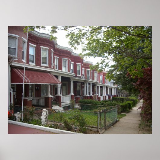 Hampden Rowhouses Poster (Voorkant)