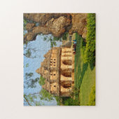 Hampi dorp en tempelstad Karnataka. Legpuzzel (Verticaal)