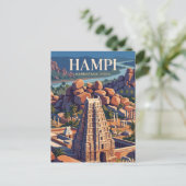 Hampi India Briefkaart (Staand voorkant)