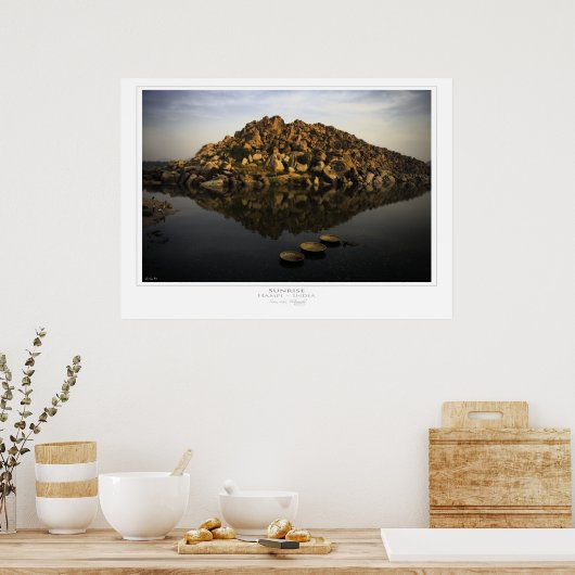 Hampi sunrise Print (Keuken)