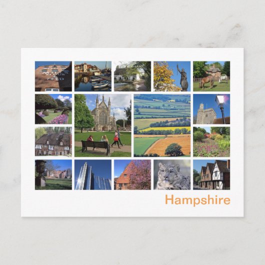 Hampshire Briefkaart (Voorkant)
