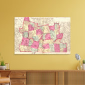 Hampshire & Hampden counties Canvas Afdruk (Insitu (Woonkamer))
