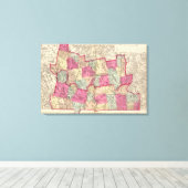 Hampshire & Hampden counties Canvas Afdruk (Insitu (Houten vloer))
