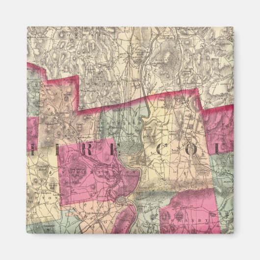 Hampshire & Hampden counties Magneet (Voorkant)