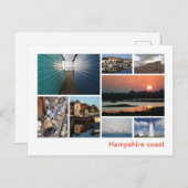 Hampshire kust briefkaart (Voorkant / Achterkant)