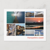 Hampshire kust briefkaart (Voorkant)