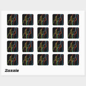 hampshire pride blur vierkante sticker (Vel)