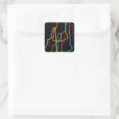 hampshire pride blur vierkante sticker (Tas)