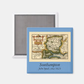 Hampshire, Southampton County, Engeland Historisch Magneet (Voorkant / Achterkant)