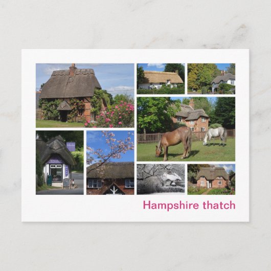 Hampshire thatch briefkaart (Voorkant)