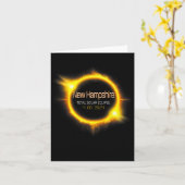 Hampshire Total Solar Eclipse Amerika april 04.08. Kaart (Gele Bloem)