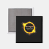 Hampshire Total Solar Eclipse Amerika april 04.08. Magneet (Voorkant / Achterkant)