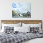 Hampstead Heath (door John Constable) Canvas Afdruk (Insitu (Slaapkamer))