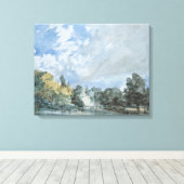 Hampstead Heath (door John Constable) Canvas Afdruk (Insitu (Houten vloer))