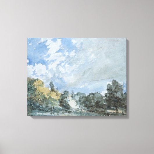Hampstead Heath (door John Constable) Canvas Afdruk (Voorkant)