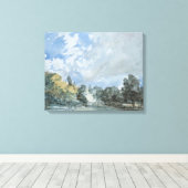 Hampstead Heath (door John Constable) Canvas Afdruk (Insitu (Houten vloer))